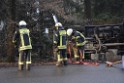 Container LKW umgestuerzt Koeln Brueck Bruecker- Dellbruecker Mauspfad P053